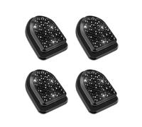 Whakano Lot de 4 mini crochets de voiture bling-bling - Avec strass - À suspendre - Petits crochets - Multifonctionnel - Pour tableau de bord - Accessoires d'intérieur de voiture à paillettes - Noir