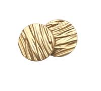 Whakano Lot de 6 boutons à œillets vintage en métal - Boutons de rechange pour blazer - Boutons avec motif d'écorce - Boutons à coudre - Boutons ronds en métal pour manteau, blazer, chemise, veste,