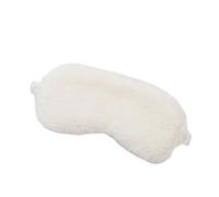 Whakano Masque de sommeil en peluche - Occultant - Doux - Pour dormir - Avec bande élastique - Bandeau pour les yeux - Pour homme et femme - Pour les voyages, le bureau, le yoga - Beige