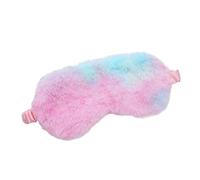 Whakano Masque de sommeil en peluche - Occultant - Doux - Pour dormir - Avec bande élastique - Bandeau pour les yeux - Pour homme et femme - Pour les voyages, le bureau, le yoga - Multicolore D