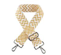 Whakano Sangle de sac - Largeur réglable : 5 cm - Longueur réglable de 75 à 135 cm - Sangle de sac à main - Boucle noire - Doré