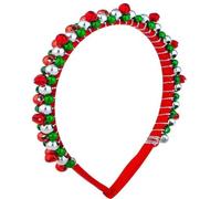 Whakano Serre-tête de Noël avec clochette - Bandeau de Noël - Bandeau de Noël pour femme et fille - Accessoire pour cheveux - Bandeau pour carnaval et cosplay - Rouge