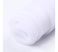 Whakano Tissu en organza à coudre au mètre - 1 m - Pour vêtements et décoration - Tissu universel pour couture et bricolage - Rideaux - Nappes - Costume - Robe - Largeur : 145 cm - Blanc