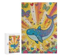 Whale and Butterfly Fantasy-1 Puzzle 1000 Pièces Educa Jouet en Bois Cadeau Unique Décoration Intérieure Jeu Éducatif Challenge Toy Adultes Et Enfants À Partir De 14 Ans 300 PCS