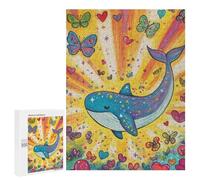 Whale and Butterfly Fantasy-1 Puzzle 1000 Pièces Educa Jouet en Bois Cadeau Unique Décoration Intérieure Jeu Éducatif Challenge Toy Adultes Et Enfants À Partir De 14 Ans 500 PCS