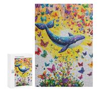 Whale and Butterfly Fantasy-2 Puzzle 1000 Pièces Educa Jouet en Bois Cadeau Unique Décoration Intérieure Jeu Éducatif Challenge Toy Adultes Et Enfants À Partir De 14 Ans 300 PCS