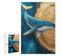 Whale Art Ocean Decor Puzzle 1000 Pièces Educa Jouet en Bois Cadeau Unique Décoration Intérieure Jeu Éducatif Challenge Toy Adultes Et Enfants À Partir De 14 Ans 1000 PCS