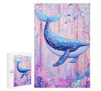 Whale Art Painting Ocean Decor Puzzle 1000 Pièces Educa Jouet en Bois Cadeau Unique Décoration Intérieure Jeu Éducatif Challenge Toy Adultes Et Enfants À Partir De 14 Ans 1000 PCS
