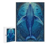 Whale Art Print Ocean Decor Puzzle 1000 Pièces Educa Jouet en Bois Cadeau Unique Décoration Intérieure Jeu Éducatif Challenge Toy Adultes Et Enfants À Partir De 14 Ans 500 PCS