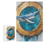 Whale Artwork Ocean Decor Puzzle 1000 Pièces Educa Jouet en Bois Cadeau Unique Décoration Intérieure Jeu Éducatif Challenge Toy Adultes Et Enfants À Partir De 14 Ans 1000 PCS
