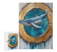 Whale Artwork Ocean Decor Puzzle 1000 Pièces Educa Jouet en Bois Cadeau Unique Décoration Intérieure Jeu Éducatif Challenge Toy Adultes Et Enfants À Partir De 14 Ans 500 PCS