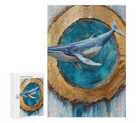 Whale Artwork Ocean Decor Puzzle 1000 Pièces Educa Jouet en Bois Cadeau Unique Décoration Intérieure Jeu Éducatif Challenge Toy Adultes Et Enfants À Partir De 14 Ans 300 PCS