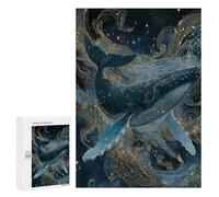 Whale Artwork Ocean Majesty Puzzle 1000 Pièces Educa Jouet en Bois Cadeau Unique Décoration Intérieure Jeu Éducatif Challenge Toy Adultes Et Enfants À Partir De 14 Ans 300 PCS
