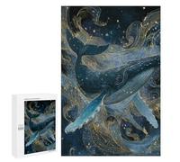Whale Artwork Ocean Majesty Puzzle 1000 Pièces Educa Jouet en Bois Cadeau Unique Décoration Intérieure Jeu Éducatif Challenge Toy Adultes Et Enfants À Partir De 14 Ans 1000 PCS