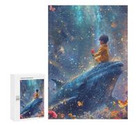 Whale, Child, Flower, Fantasy, Sky Puzzle 1000 Pièces Educa Jouet en Bois Cadeau Unique Décoration Intérieure Jeu Éducatif Challenge Toy Adultes Et Enfants À Partir De 14 Ans 300 PCS