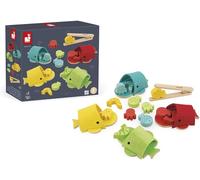 Whale Colour Sorting Game-Wooden Toy-17 Elements Included-Fine Motor Skills Educational Game-FSC Certified-Water Painting-From 2 Years Old,J08276