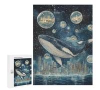Whale Dreams in Bubble City-1 Puzzle 1000 Pièces Educa Jouet en Bois Cadeau Unique Décoration Intérieure Jeu Éducatif Challenge Toy Adultes Et Enfants À Partir De 14 Ans 500 PCS