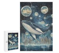 Whale Dreams in Bubble City-1 Puzzle 1000 Pièces Educa Jouet en Bois Cadeau Unique Décoration Intérieure Jeu Éducatif Challenge Toy Adultes Et Enfants À Partir De 14 Ans 1000 PCS