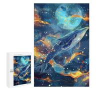 Whale Dreams in Space Puzzle 1000 Pièces Educa Jouet en Bois Cadeau Unique Décoration Intérieure Jeu Éducatif Challenge Toy Adultes Et Enfants À Partir De 14 Ans 1000 PCS