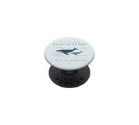 Whale Faith Citation d'encouragement Ciel Nocturne Art PopSockets PopGrip Adhésif