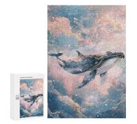 Whale Fantasy Art Print-2 Puzzle 1000 Pièces Educa Jouet en Bois Cadeau Unique Décoration Intérieure Jeu Éducatif Challenge Toy Adultes Et Enfants À Partir De 14 Ans 300 PCS