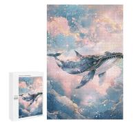 Whale Fantasy Art Print-2 Puzzle 1000 Pièces Educa Jouet en Bois Cadeau Unique Décoration Intérieure Jeu Éducatif Challenge Toy Adultes Et Enfants À Partir De 14 Ans 1000 PCS
