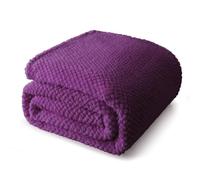 Whale Flotilla Plaid Couverture Polaire 130x170cm, Plaid Jeté de Canapé, Couverture Canape Lit Microfibre Confortable Chaud et Doux, Violet Foncé