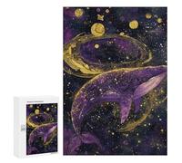 Whale Galaxy Art Print-1 Puzzle 1000 Pièces Educa Jouet en Bois Cadeau Unique Décoration Intérieure Jeu Éducatif Challenge Toy Adultes Et Enfants À Partir De 14 Ans 300 PCS