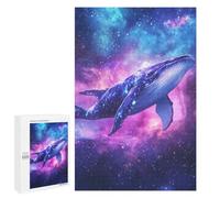 Whale Galaxy Art Print Puzzle 1000 Pièces Educa Jouet en Bois Cadeau Unique Décoration Intérieure Jeu Éducatif Challenge Toy Adultes Et Enfants À Partir De 14 Ans 1000 PCS