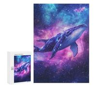 Whale Galaxy Art Print Puzzle 1000 Pièces Educa Jouet en Bois Cadeau Unique Décoration Intérieure Jeu Éducatif Challenge Toy Adultes Et Enfants À Partir De 14 Ans 300 PCS