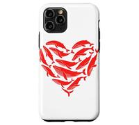 Whale Heart Shaped Whales Coque pour iPhone 11 Pro