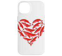 Whale Heart Shaped Whales Coque pour iPhone 14 Plus