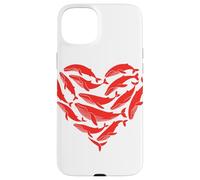 Whale Heart Shaped Whales Coque pour iPhone 15 Plus