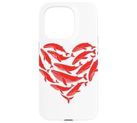 Whale Heart Shaped Whales Coque pour iPhone 15 Pro
