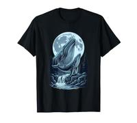 Whale Howling at The Moon Funny Meme Ocean Fishing Lover Men T-Shirt