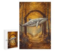 Whale in Autumn Forest-3 Puzzle 1000 Pièces Educa Jouet en Bois Cadeau Unique Décoration Intérieure Jeu Éducatif Challenge Toy Adultes Et Enfants À Partir De 14 Ans 1000 PCS