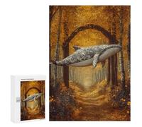 Whale in Autumn Forest-3 Puzzle 1000 Pièces Educa Jouet en Bois Cadeau Unique Décoration Intérieure Jeu Éducatif Challenge Toy Adultes Et Enfants À Partir De 14 Ans 300 PCS