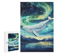 Whale in Celestial Sky Puzzle 1000 Pièces Educa Jouet en Bois Cadeau Unique Décoration Intérieure Jeu Éducatif Challenge Toy Adultes Et Enfants À Partir De 14 Ans 1000 PCS