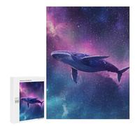 Whale in Space Wallpaper-3 Puzzle 1000 Pièces Educa Jouet en Bois Cadeau Unique Décoration Intérieure Jeu Éducatif Challenge Toy Adultes Et Enfants À Partir De 14 Ans 500 PCS