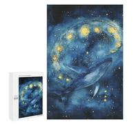 Whale in Starry Sky Art Print-1 Puzzle 1000 Pièces Educa Jouet en Bois Cadeau Unique Décoration Intérieure Jeu Éducatif Challenge Toy Adultes Et Enfants À Partir De 14 Ans 1000 PCS