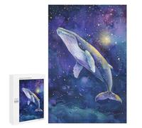 Whale in Starry Sky Art Print-3 Puzzle 1000 Pièces Educa Jouet en Bois Cadeau Unique Décoration Intérieure Jeu Éducatif Challenge Toy Adultes Et Enfants À Partir De 14 Ans 1000 PCS