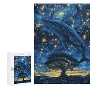 Whale in Starry Sky Puzzle 1000 Pièces Educa Jouet en Bois Cadeau Unique Décoration Intérieure Jeu Éducatif Challenge Toy Adultes Et Enfants À Partir De 14 Ans 300 PCS