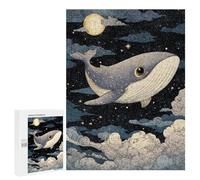 Whale in The Sky-5 Puzzle 1000 Pièces Educa Jouet en Bois Cadeau Unique Décoration Intérieure Jeu Éducatif Challenge Toy Adultes Et Enfants À Partir De 14 Ans 500 PCS