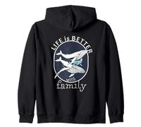 Whale Ocean Life est Meilleure avec Family Pride Graphic Sweat à Capuche