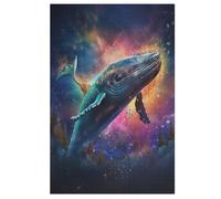 Whale Puzzle EnfFourmis 1000pcs, Puzzles en Bois- Kit Bricolage Relax Jeux pour Adolescents Et Adultes Cadeaux 78×53cm