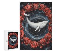 Whale Roses Galaxy Art Print-1 Puzzle 1000 Pièces Educa Jouet en Bois Cadeau Unique Décoration Intérieure Jeu Éducatif Challenge Toy Adultes Et Enfants À Partir De 14 Ans 1000 PCS