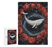 Whale Roses Galaxy Art Print-1 Puzzle 1000 Pièces Educa Jouet en Bois Cadeau Unique Décoration Intérieure Jeu Éducatif Challenge Toy Adultes Et Enfants À Partir De 14 Ans 300 PCS