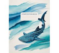 Whale Shark Ocean Themed Composition Book: 120 Pages Watercolor Style for School Notes, Creative Writing, and Journaling, Ideal for Kids and Students, ... Notes, Creative Writing, and Journaling,