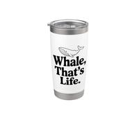 Whale That's Life est une source d'inspiration pour les amoureux de l'océan Gobelet isotherme en acier inoxydable double paroi