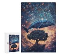 Whale Tree Galaxy Art Print-3 Puzzle 1000 Pièces Educa Jouet en Bois Cadeau Unique Décoration Intérieure Jeu Éducatif Challenge Toy Adultes Et Enfants À Partir De 14 Ans 300 PCS